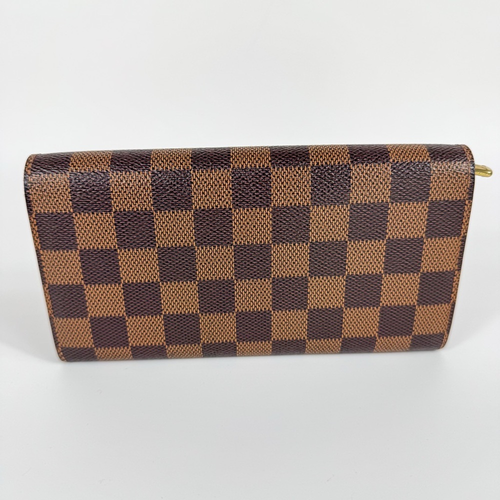 Authentic Louis Vuitton Sarah Wallet Damier Ebene Checkered - Picture 2 of 14